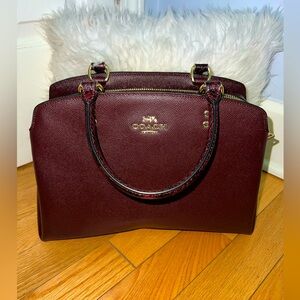 ❤️ NWT ❤️ Coach Lillie Carryall with Exotic Trim